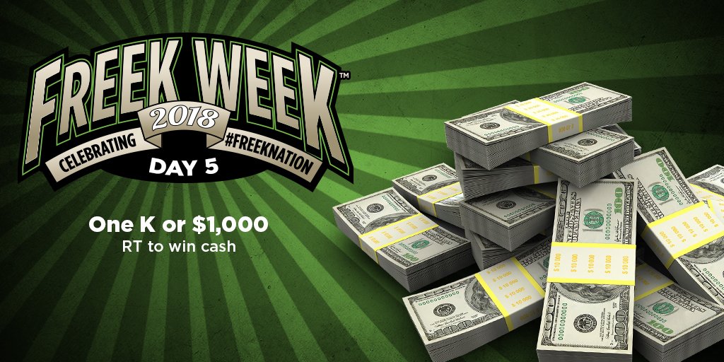 KontrolFreek's tweet image. K is for... hmm 🤔 .... How does $1K sound?! 🤑  RT for a chance to win cash from KontrolFreek! *Winner to be announced 1/15 #FreekNation