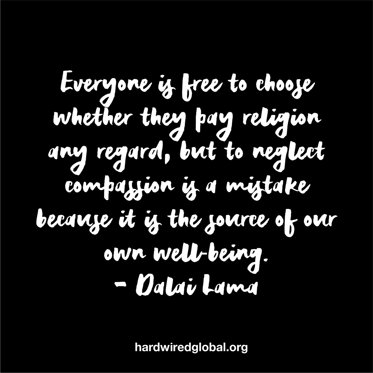 HardwiredOrg's tweet photo. We are all hardwired for freedom - and compassion.  #iamhardwired #hardwiredforfreedom #freedomofreligion #freedomfromreligion #dalailama #buddhist #buddhism #compassion #freedom #love https://t.co/zYqvpJNsLf