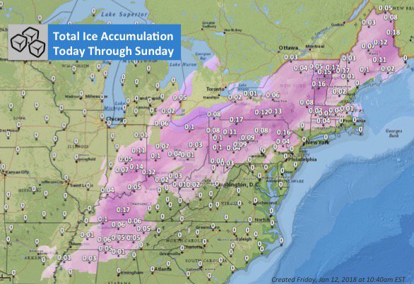 A storm system is bringing a shot for snow and ice to many areas today and tomorrow. Make sure to head to weather.gov for the latest on what to expect weather-wise where you are and where you're going.