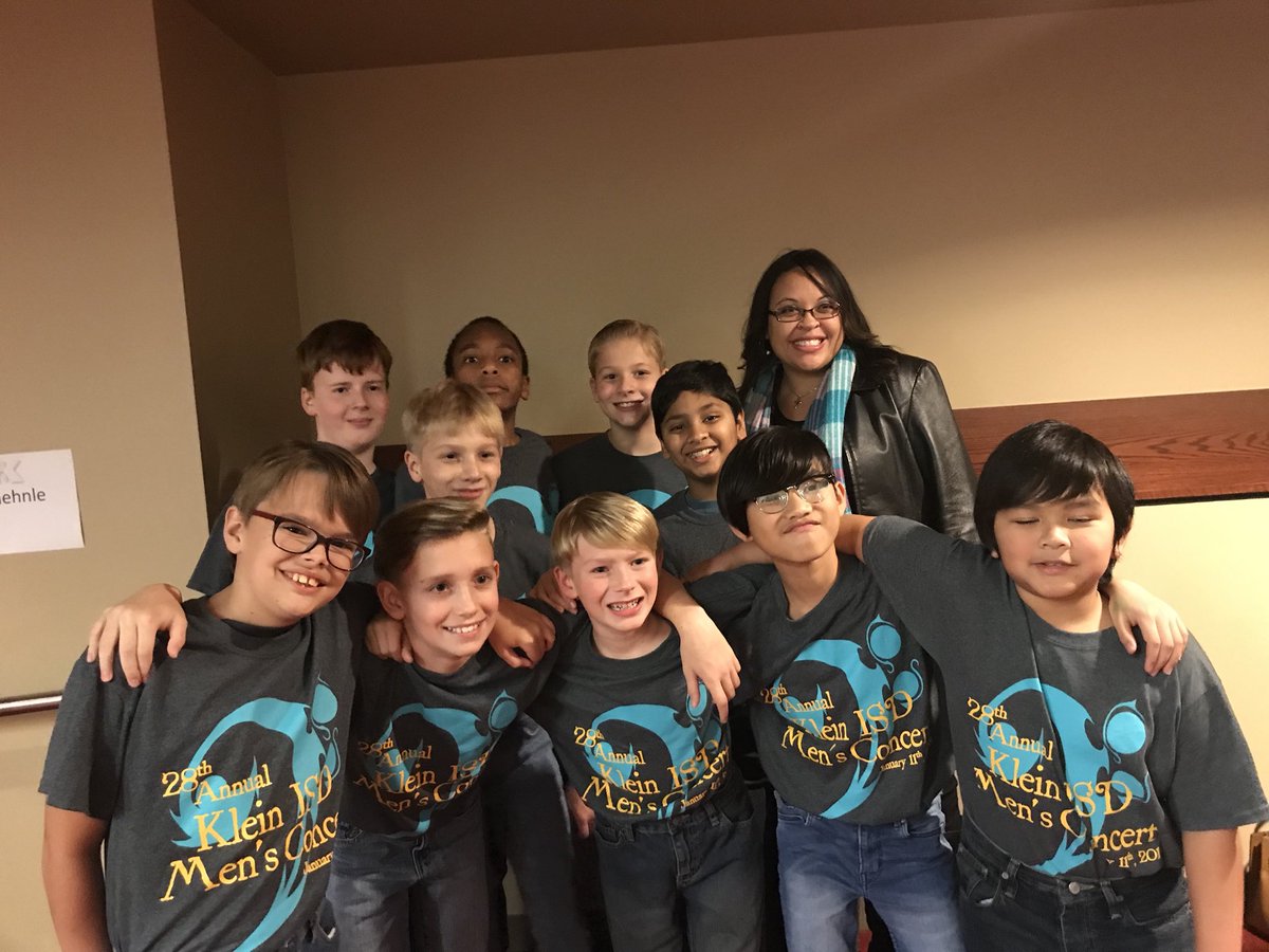 Andrea T. Brown (@kuehnlemusic) on Twitter photo Ten young men from Kuehnle Elementary got to participate in the 28th annual KISD Men’s Choir Concert last night! We are so proud of you! 😊
<a href="/KuehnleKISD/">Kuehnle Elementary</a>
<a href="/KleinISD/">Klein ISD</a>
<a href="/KuehnleMusic/">Andrea T. Brown</a> Ten young men from Kuehnle Elementary got to participate in the 28th annual KISD Men’s Choir Concert last night! We are so proud of you! 😊
<a href="/KuehnleKISD/">Kuehnle Elementary</a>
<a href="/KleinISD/">Klein ISD</a>
<a href="/KuehnleMusic/">Andrea T. Brown</a>