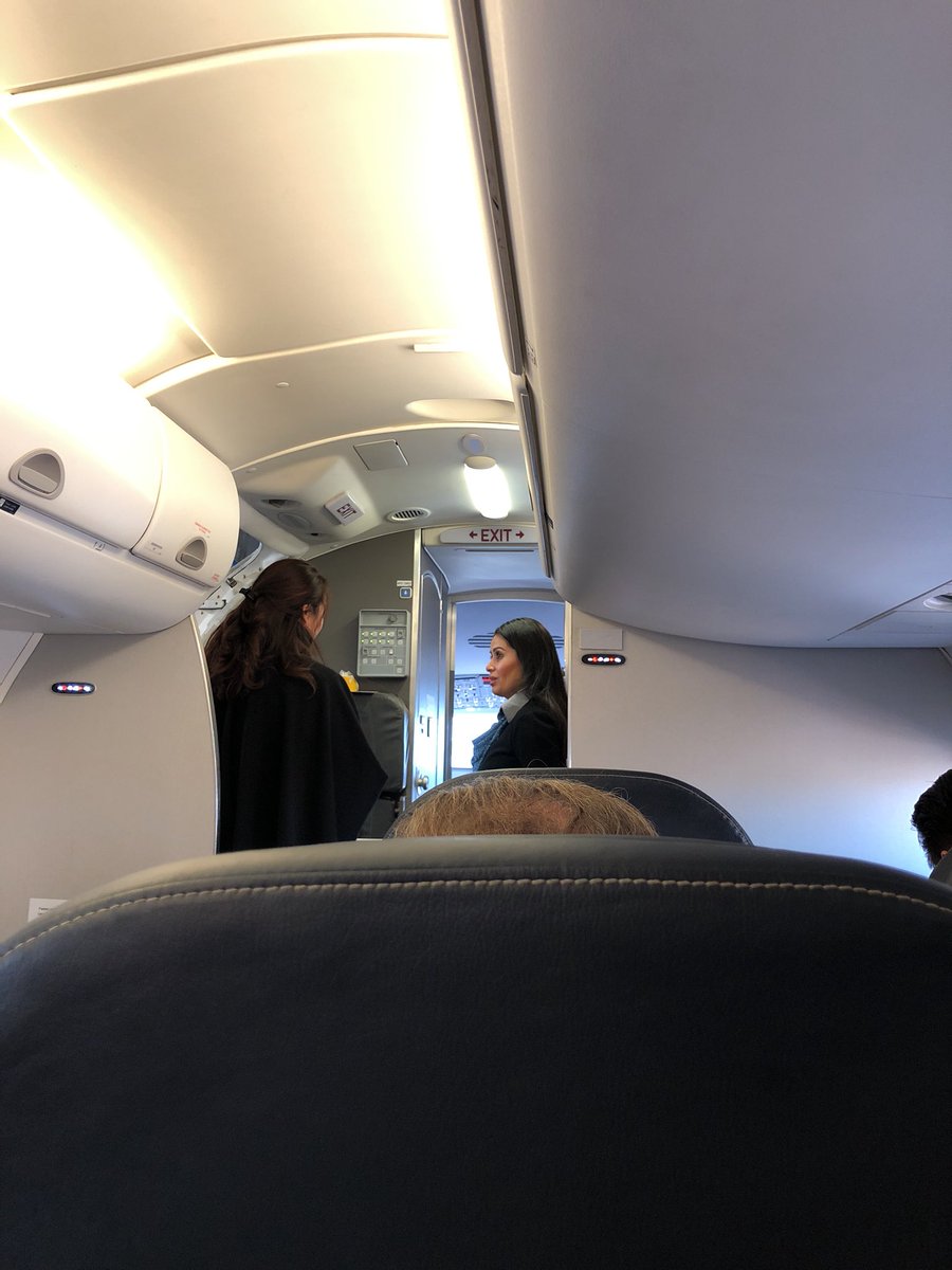 justafastie's tweet photo. This might be the worst service / attitude towards the entire passenger group I’ve ever experienced on a @united express fly. Op by @MesaAirlines #6233 IAH -> PSP! Bad mouthing her crew and passengers. No service. Shocking! We haven’t even left yet! https://t.co/E6GZMVlN3L