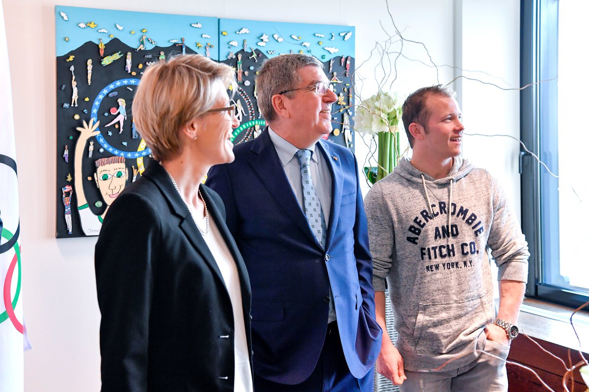 .<a href="/Eurosport_DE/">Eurosport DE</a> /Discovery-Team mit Olympiasieger <a href="/fhambuechen/">Fabian Hambüchen</a> und Deutschland-Chefin Susanne Aigner-Drews gestern zu Besuch beim IOC. Interview mit Präsident Bach, Austausch über #PyeongChang2018, Besuch im <a href="/olympicmuseum/">The Olympic Museum</a>. – #HomeOfTheOlympics