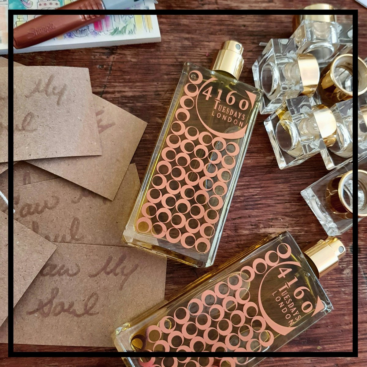 4160Tuesdays's tweet photo. Bottling up a batch of Eau My Soul headed Stateside to the wonderful @perfumology shop at the King of Prussia shopping mall. ✈️✈️ https://t.co/bIP5aeloxx