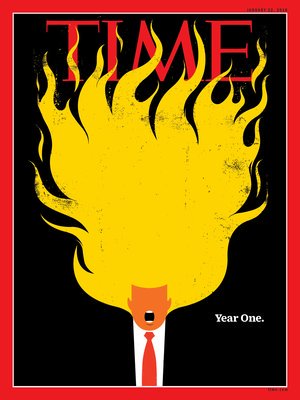 joachimriedl's tweet photo. Der kubanische Illustrator Edel Rodriguez hat wieder zugeschlagen. One Year Trump Fire and Fury https://t.co/NckSoDcYGK