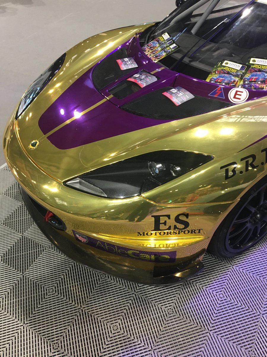 UK_PTCS's tweet photo. Thereβs race cars, then thereβs gold race cars... #lotus #PerformanceCarShow https://t.co/vhvrPT0Ihj
