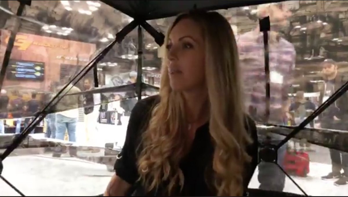CarbonTV's tweet photo. LIVE with @JulieMcqueen at #ATA2018 Day 2! See her check out the new @Primos_Hunting SurroundView Ground Blind &amp; what she's been up to: https://t.co/ksyST2drLa 🏹

@ATATradeShow #Bowhunting #CarbonTV #CarbonClass https://t.co/R82VDZUW9x
