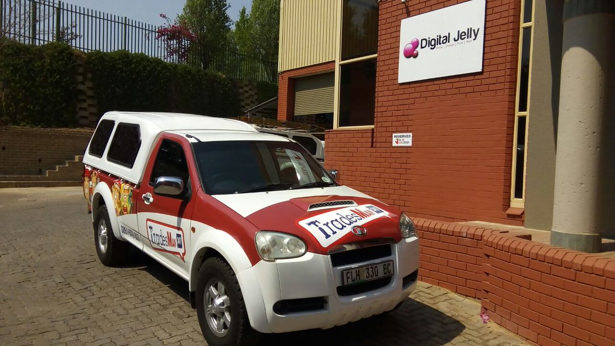 DigitalJellySA's tweet photo. #HappyCustomer
Vehiclewrap was done and dusted for a client. Thanks, Tradesman247, so great working with you guys.
https://t.co/hiNvxKJfqC https://t.co/s27cJxN2pl