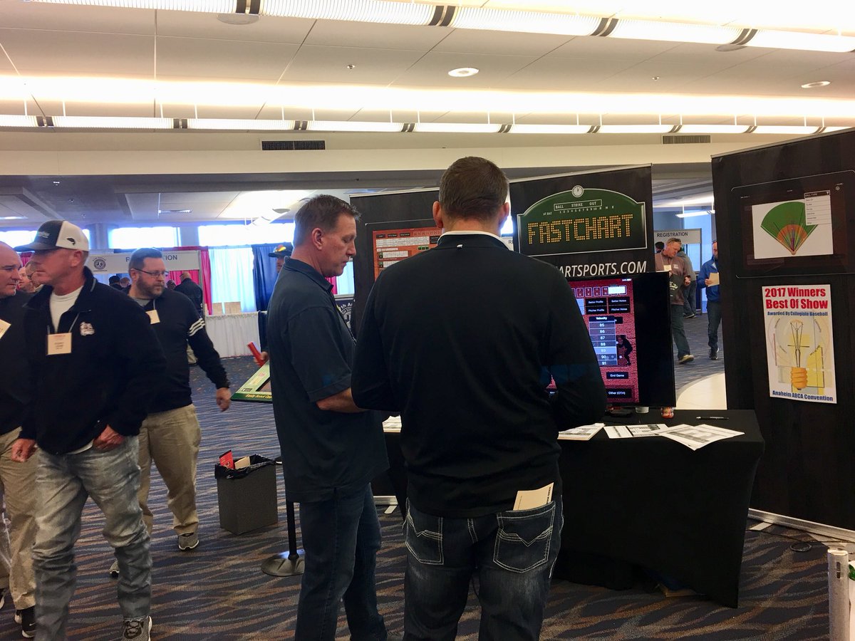 FastChartBase's tweet photo. @chart_fast @chart_fast day 2 at the Texas High School Baseball Coaches Association Conference.  @chipfd is enjoying meeting new coaches! #Texasbaseball #automatedscouting https://t.co/NyjRWrQpXQ