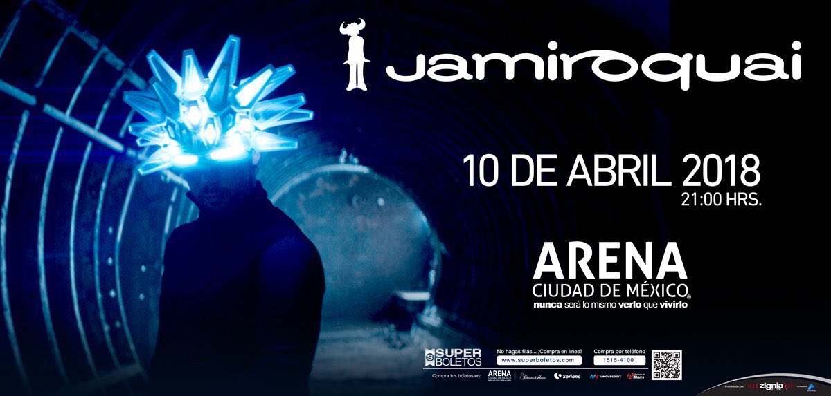 JamiroquaiHQ's tweet photo. Hola, Mexico! We’re proud to announce we'll also be playing this 2018 at @ArenaCdMexico , #Mexico City Arena , 🇲🇽 on April 10th 2018. https://t.co/dDcSV5QqT5