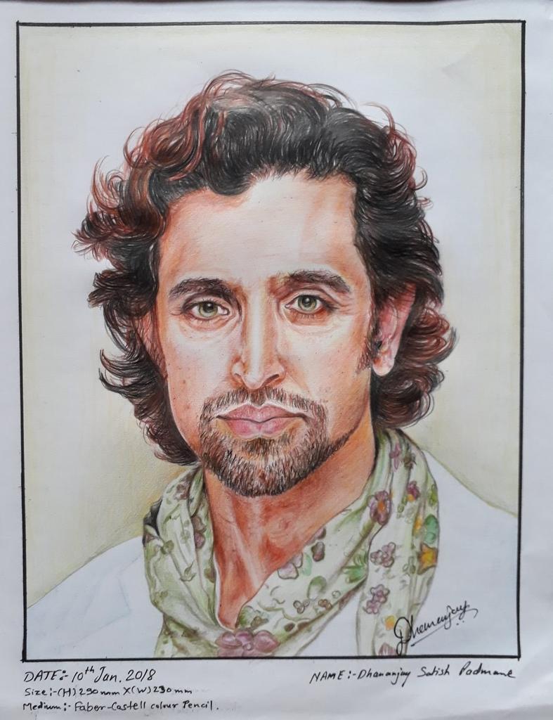  Belated Happy Birthday to you Hrithik Roshan sir. This Sketch is dedicated on your birthday occasion.     