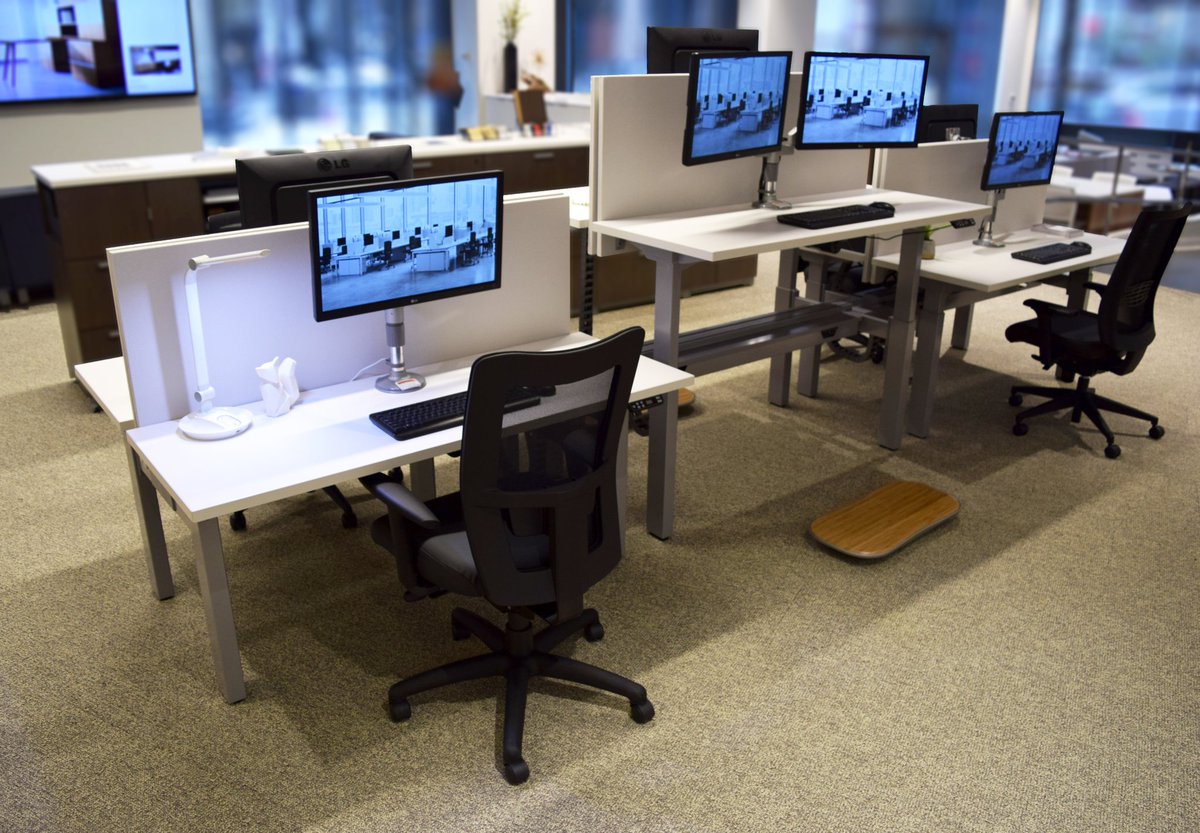 National_Boston's tweet photo. Alloy is one of our favorite spots to work in the refreshed showroom, have you seen it yet?  Stop by! #Alloy #Benching #SitToStand #BostonShowroom https://t.co/DEabp9y1Bu