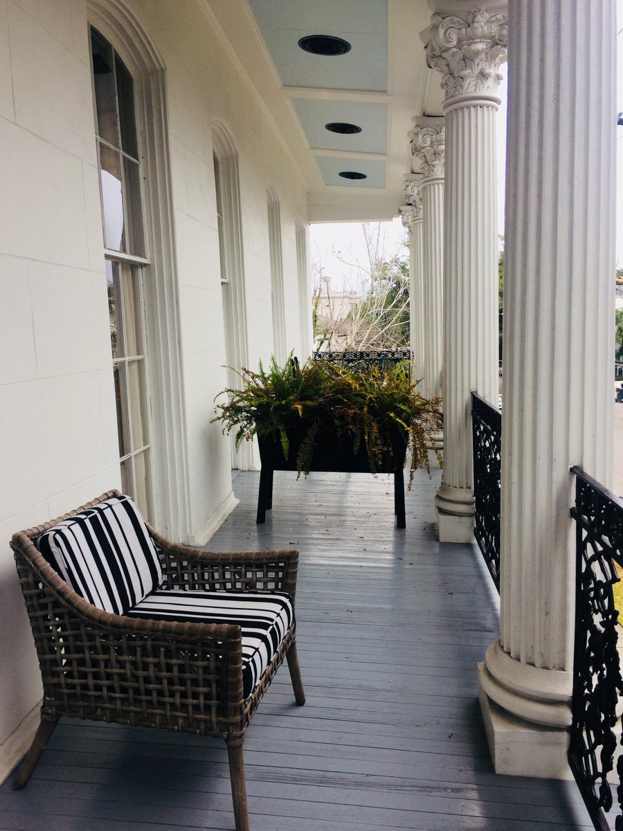 Mornings on the balcony #HenryHowardHotel #NewOrleans #GlassTravels #Luxe #GardenDistrict