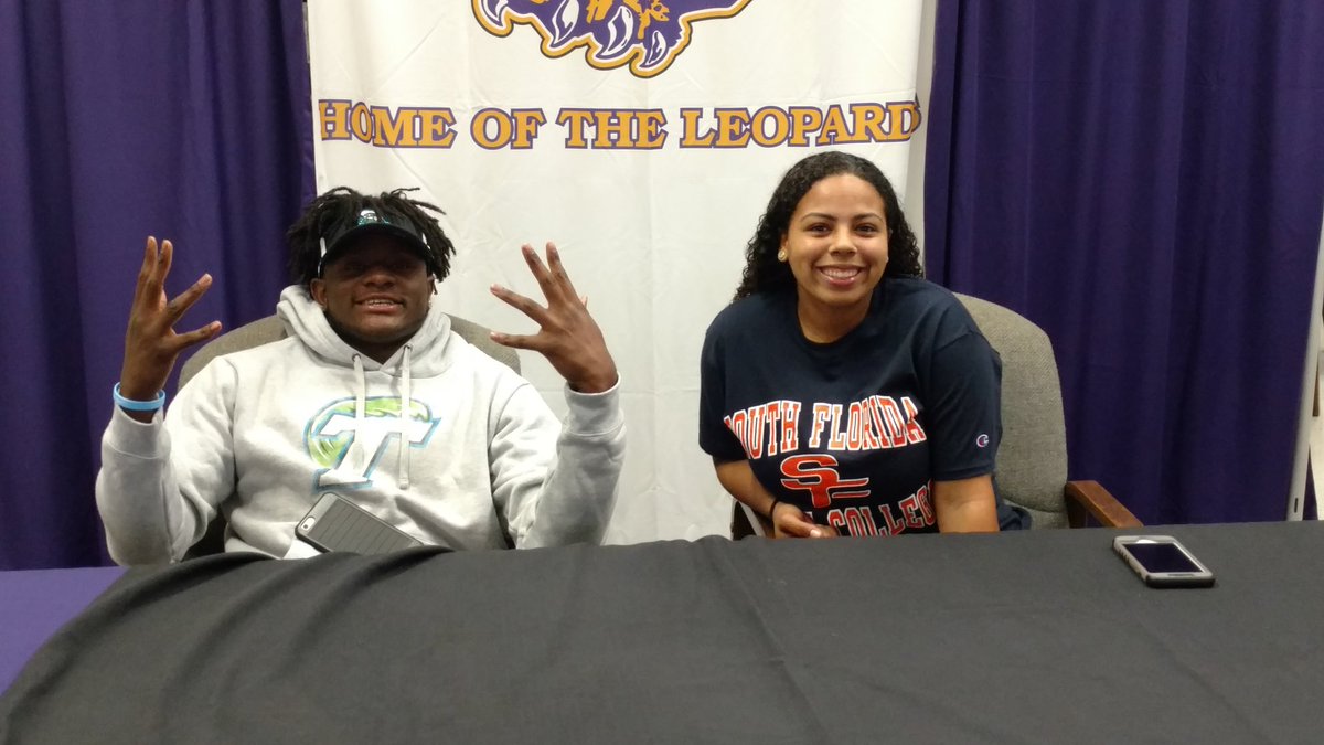 bigham_51's tweet photo. Congratulations to Ygenio Booker and Jenea Mobley on their signing today! Leopards on the move! https://t.co/asyg7uByAm
