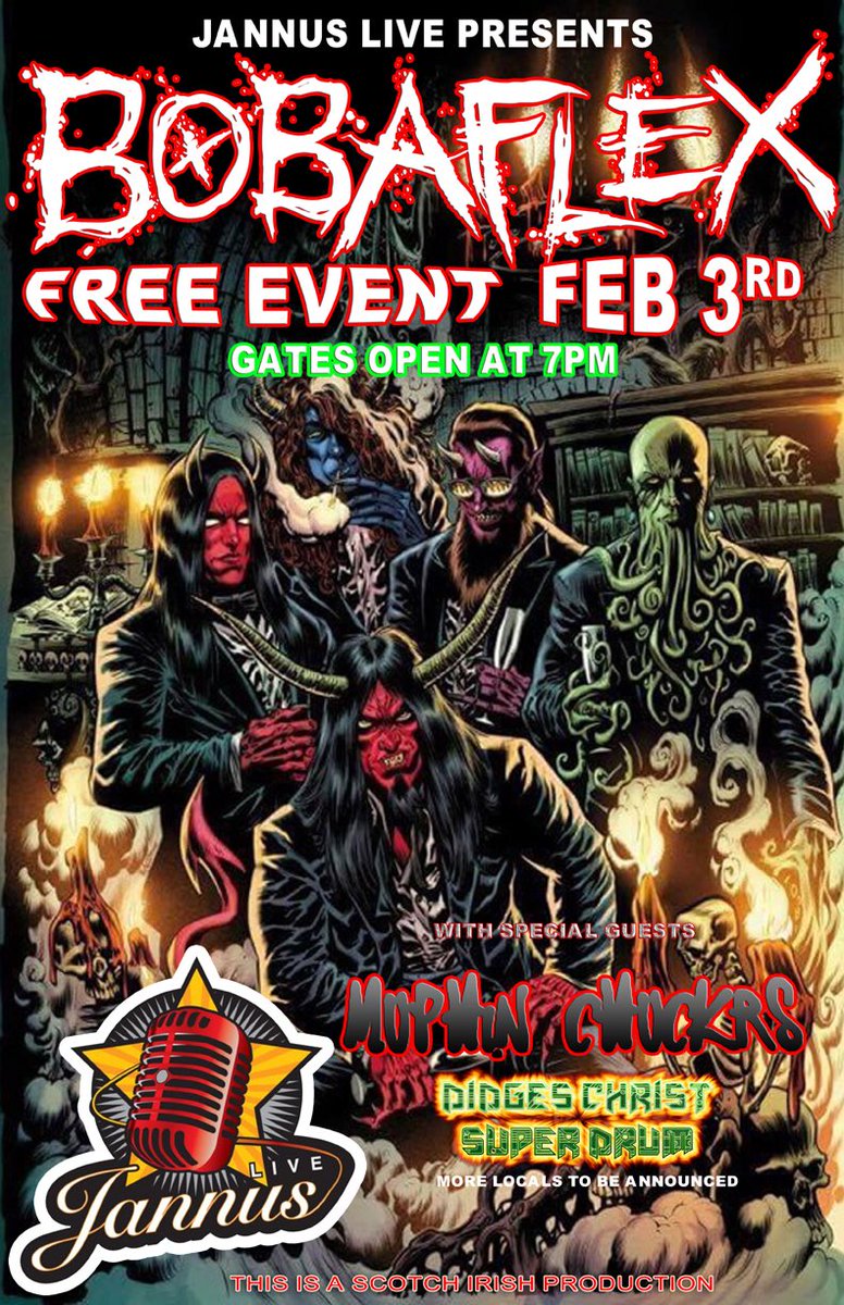 Free show on February 3rd!!! #jannuslive #98rock