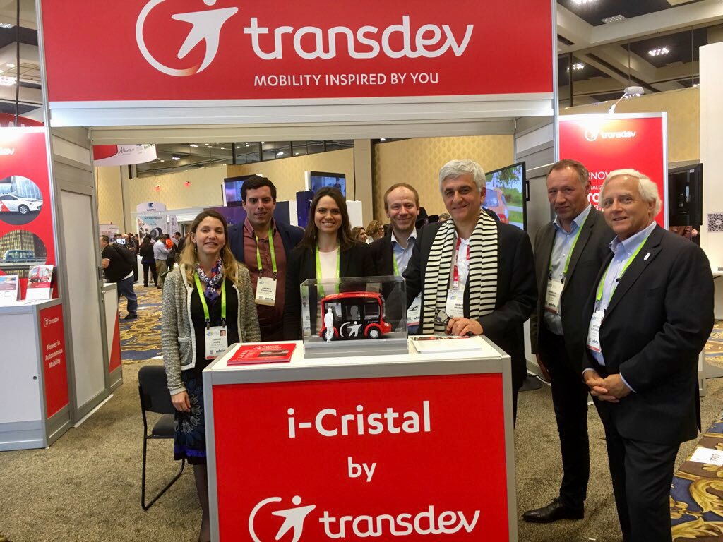 _coralierenard_'s tweet photo. We had the pleasure to welcome on our #CES2018 booth President of @RegionNormandie and @Regionsdefrance @Herve_Morin to present @TransdevNA and @RNAutonomousLab #AutonomousMobility services, but also @Transdev #Lohr #AVshuttle #iCristal & @GroupeerTech smart solution ! #SmartCity https://t.co/XLC60AogUv