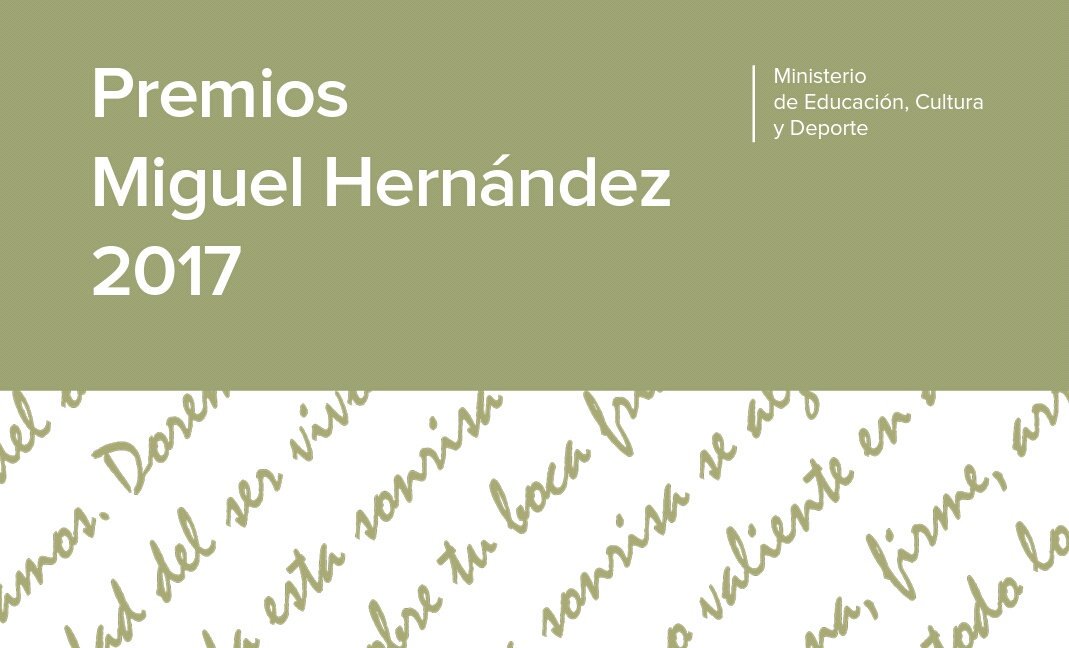 Resultado de imagen de Premios Miguel Hernández, edición 2018.