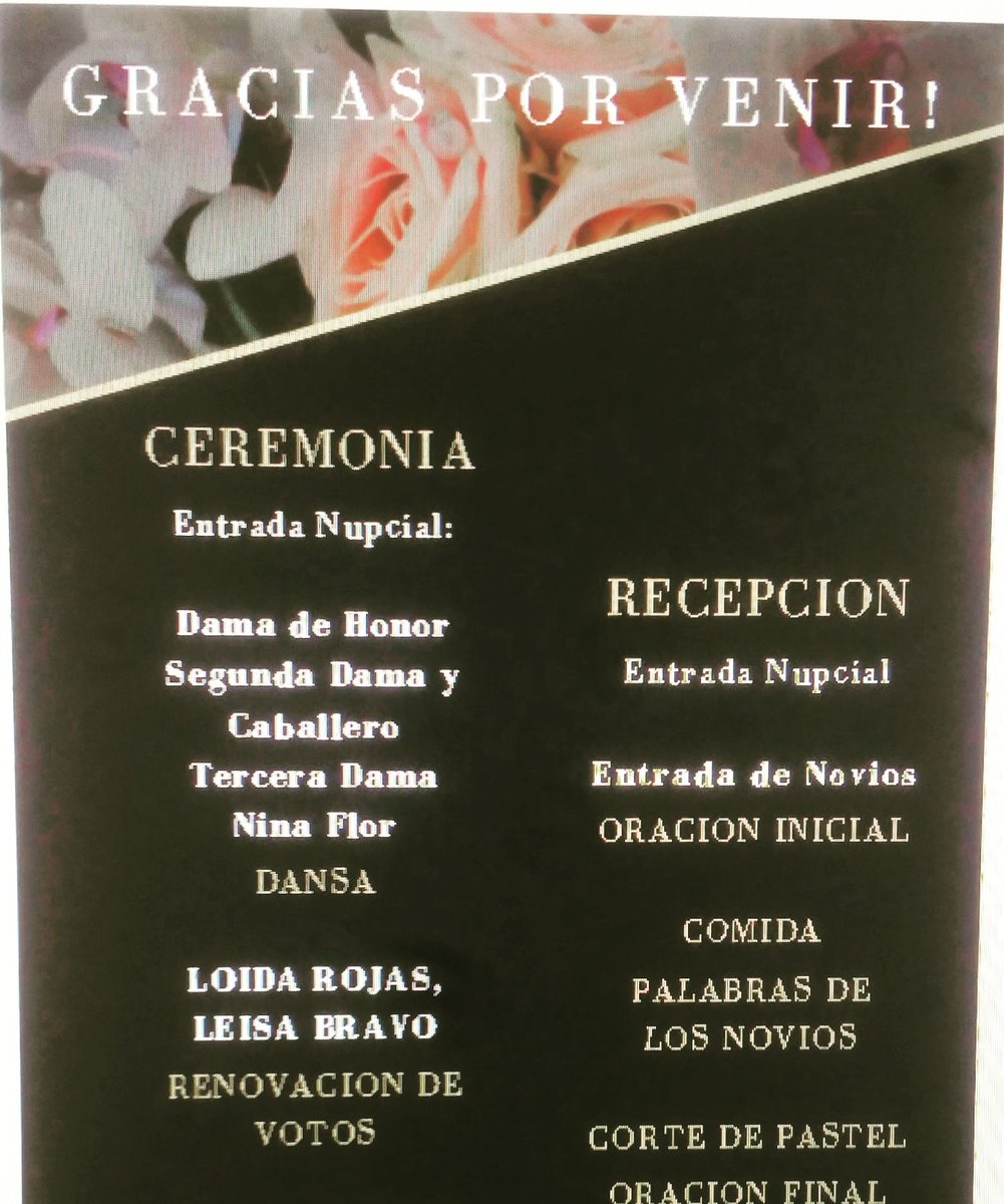 CFEvent_M's tweet image. Whether in spanish or english I LOVE making programs! #eventplanning #phillyeventplanner #Weddingplanning