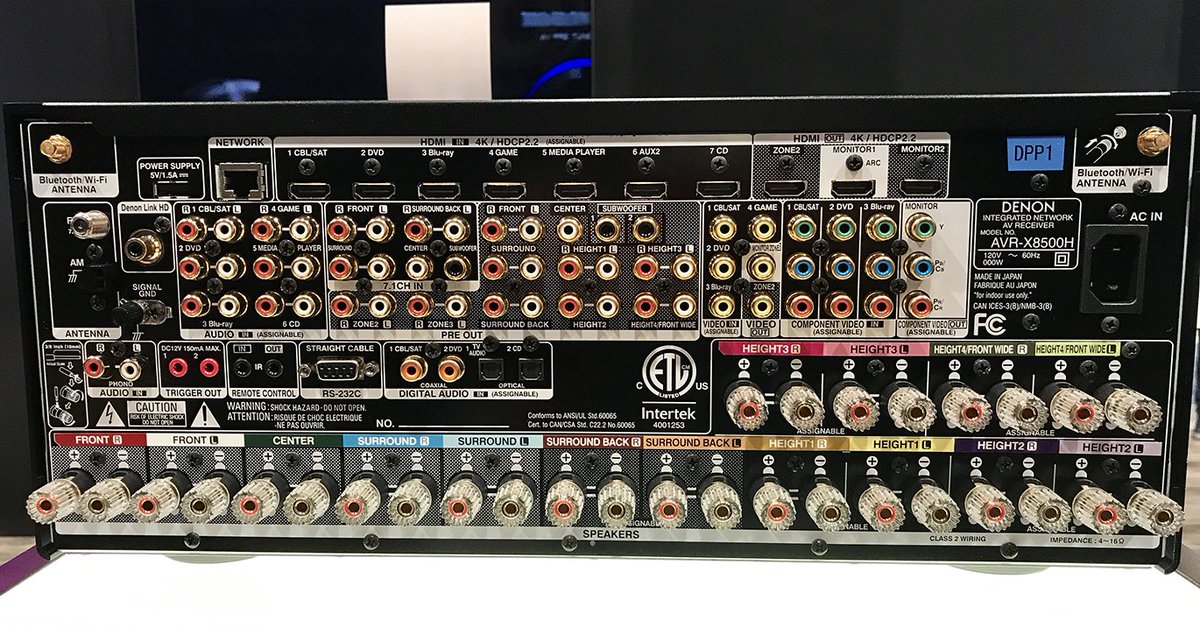 denon avr x8500h 13.2 channel home theater receiver