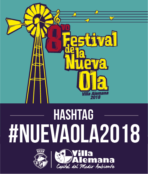 ¡NO OLVIDEN! que pueden comentar usando el hashtag #NuevaOla2018 
- 12 y 13 de enero - 
8vo Festival de la Nueva Ola en #VillaAlemana 👏🙌🎊