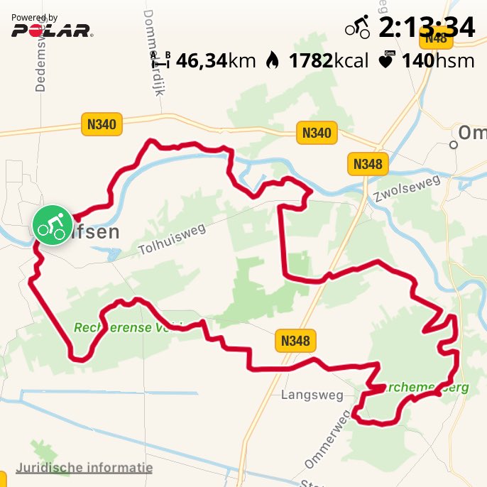 Sportgeluk  #PolarV800 #MTB