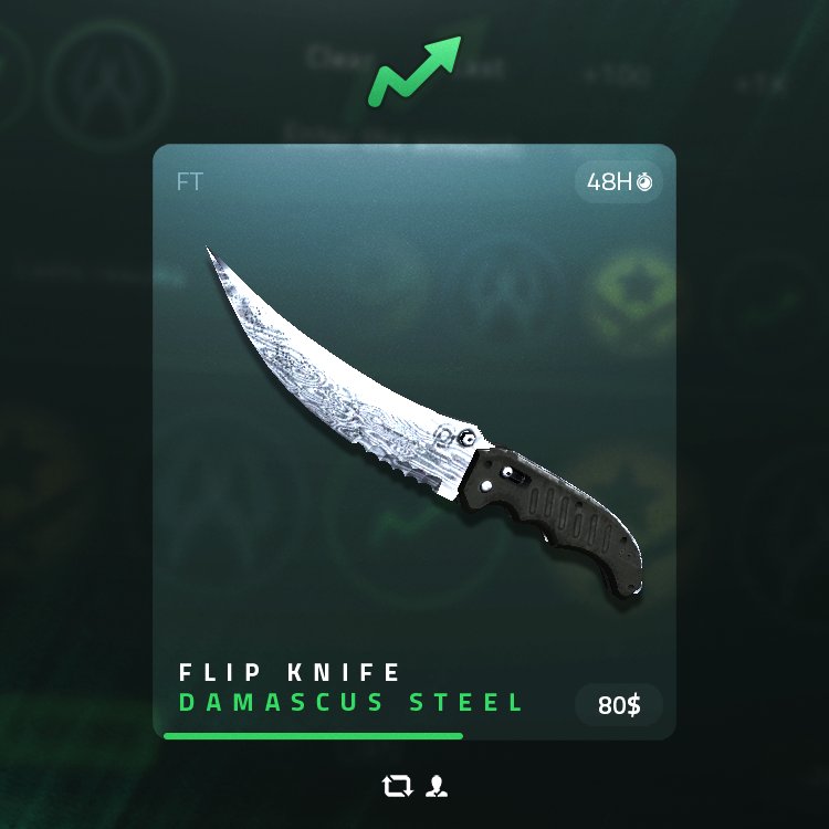 skinupgg's tweet photo. WEEKEND FLIP KNIFE DAMASCUS STEEL GIVEAWAY 💿

To enter: 
⚠️ You MUST have #SkinUp in your profile bio
📲 Follow us 
🔄 Retweet 
❤️ Like https://t.co/rVd8ba3RWz