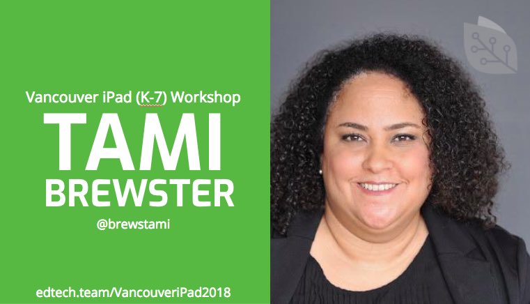 brewstami's tweet photo. Looking forward to next weekend!  #VancouveriPad2018 @edtechteam Tickets still available! Come learn with me how an #iPad is a great #CreationTool in your learning environment. https://t.co/g9ixcoQY0A