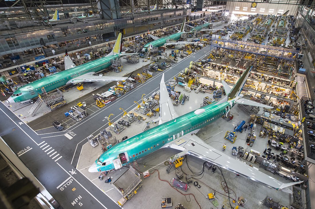 Resultado de imagen para Boeing 737 assembly line