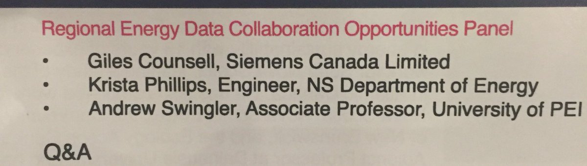 Regional Energy Data Collaboration Opportunities panel getting started with <a href="/WayneGroszko/">Wayne Groszko</a> of <a href="/EcologyAction/">Ecology Action Centre (EAC)</a> and <a href="/SolarNS/">Solar Nova Scotia</a> 
#NSCCEnergyDATA 

#EnergyEfficiency #renewableEnergy #climate #nspoli