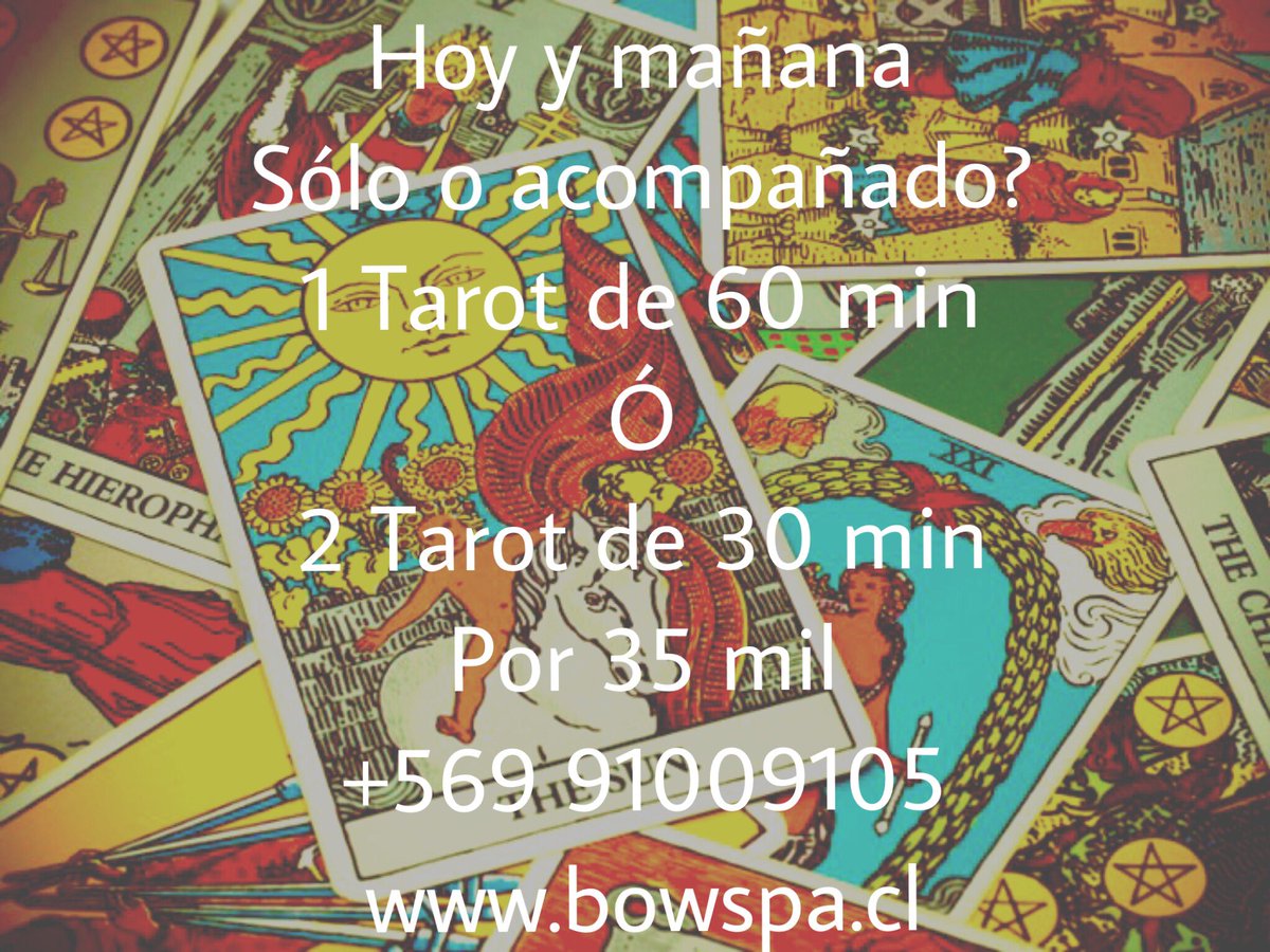 bow_spa's tweet photo. Parte tu año con un #coaching espiritual con la mejor #tarotista Ivanna Arancibia #tarot #magia #orientacion #crecimiento #espiritual Porque sólo tú puedes hacerte cargo de tus sueños https://t.co/HvEgS2Prub Las Tranqueras 1250 #Vitacura #panorama #felicidad https://t.co/7o7ysZT8SH