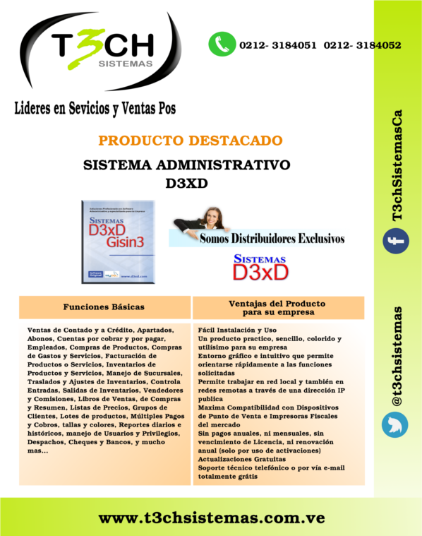T3chSistemas's tweet photo. Quieres un excelente Sistema Administrativo, fácil rápido y confiable? Nada Mejor. Somos distribuidores autorizados. Contactanos y te asesoramos. https://t.co/wgwM7yru1w https://t.co/0M3Tg6RPGf