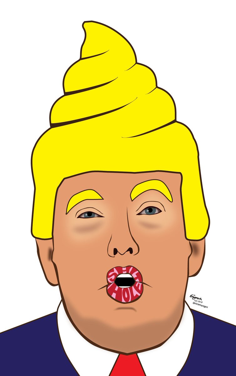 NiceMangos's tweet photo. I did another one...I call it "Shithole" 
#ShitholePresident https://t.co/DdHn98DYah