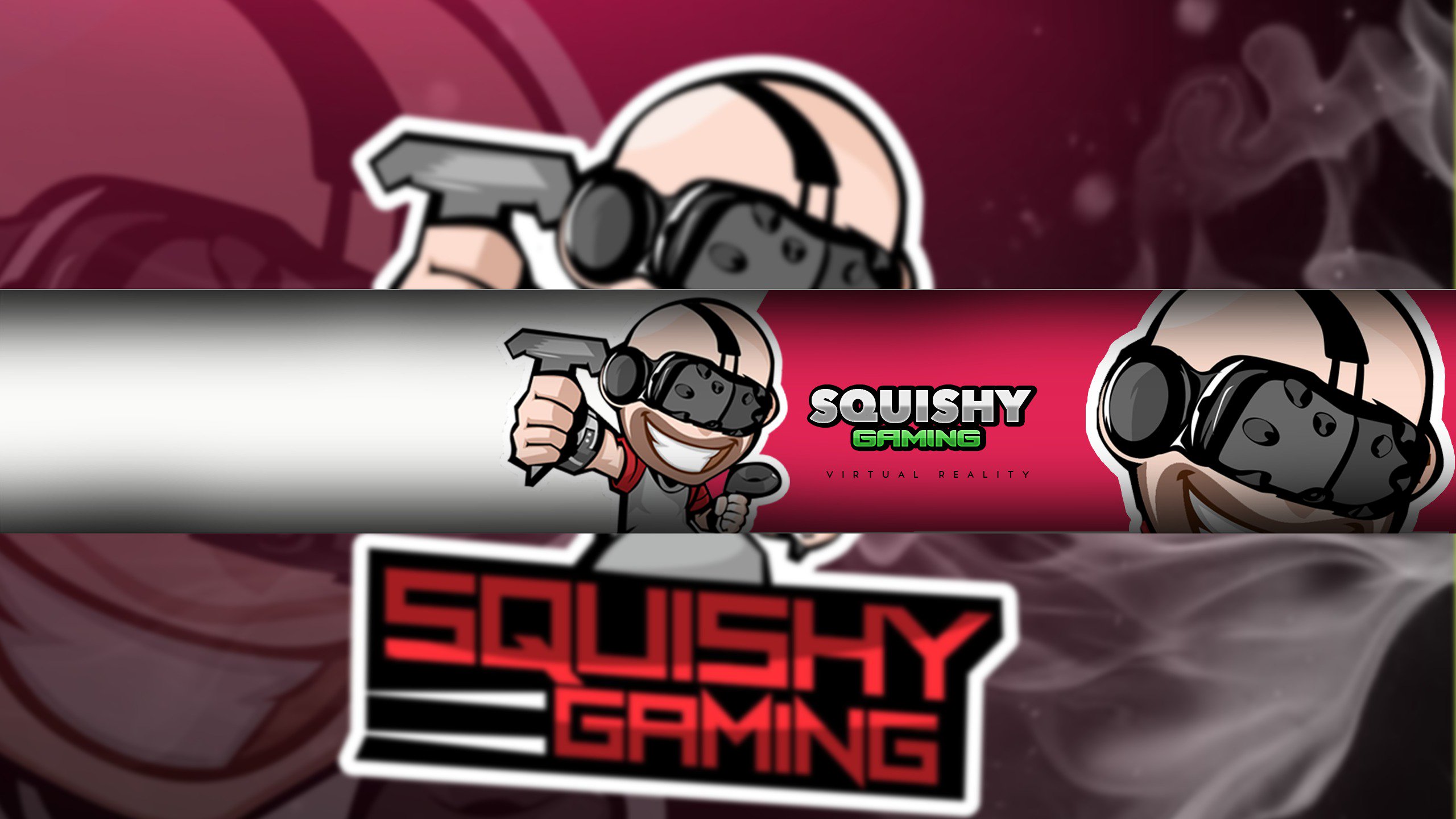 SQUISHY on Twitter: "My final YouTube Banner. I paid someone to draw my little mascot then took it created my own style Banner. #Banner #YouTube #Youtuber #Gamer #SQUISHY #SQUISHYGames https://t.co/Uip7UzCFPJ" /