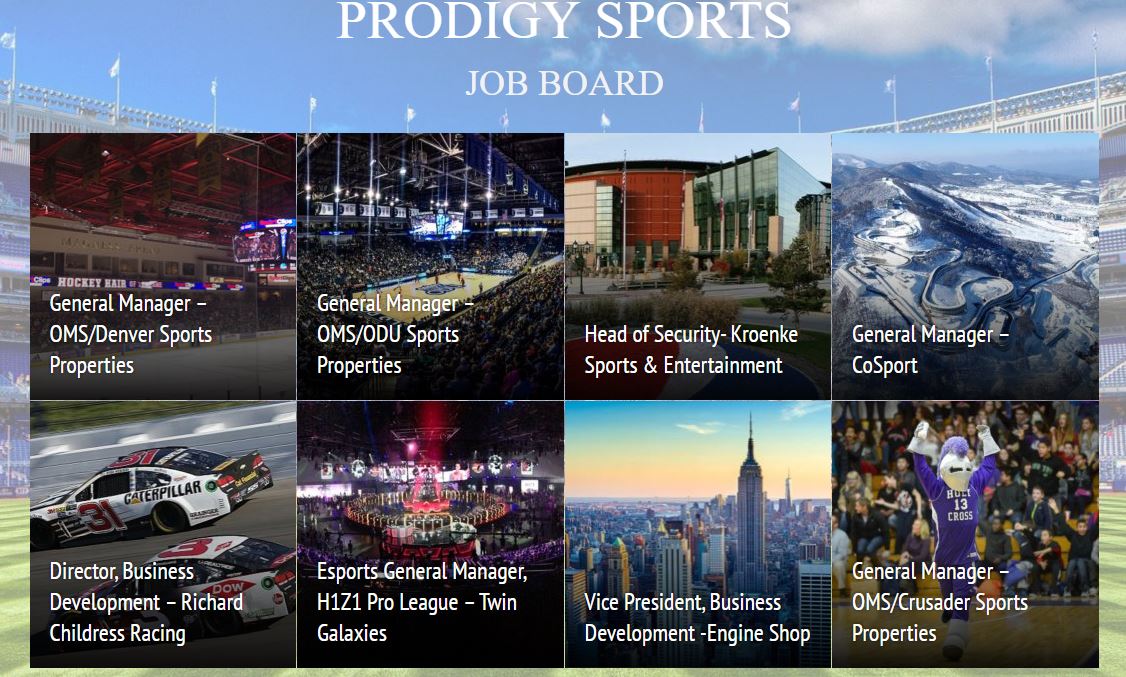 Prodigy_Search's tweet photo. #PSJobBoard Weekly Recap : Denver Sports Properties, @ODU Sports Properties, Kroenke Sports, CoSport, @RCRracing , @H1Z1 Pro League & more! https://t.co/rXxjiMX3qN #SportsBiz https://t.co/k6833Vwanj