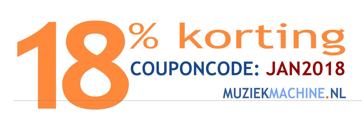 Vanaf nu t/m 31 januari 2018: 18% KORTING OP ALLE BLADMUZIEK. Vul de couponcode: JAN2018 in en de rest gaat vanzelf.  muziekmachine.nl