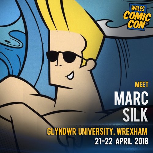 walescomiccon's tweet photo. NEW MEDIA GUEST #WCC2018 - Marc Silk #JohnnyBravo #StarWars #Pingu #DangerMouse #ScoobyDoo #StrangeHillHigh #GoJetters https://t.co/I7q7mZXExX