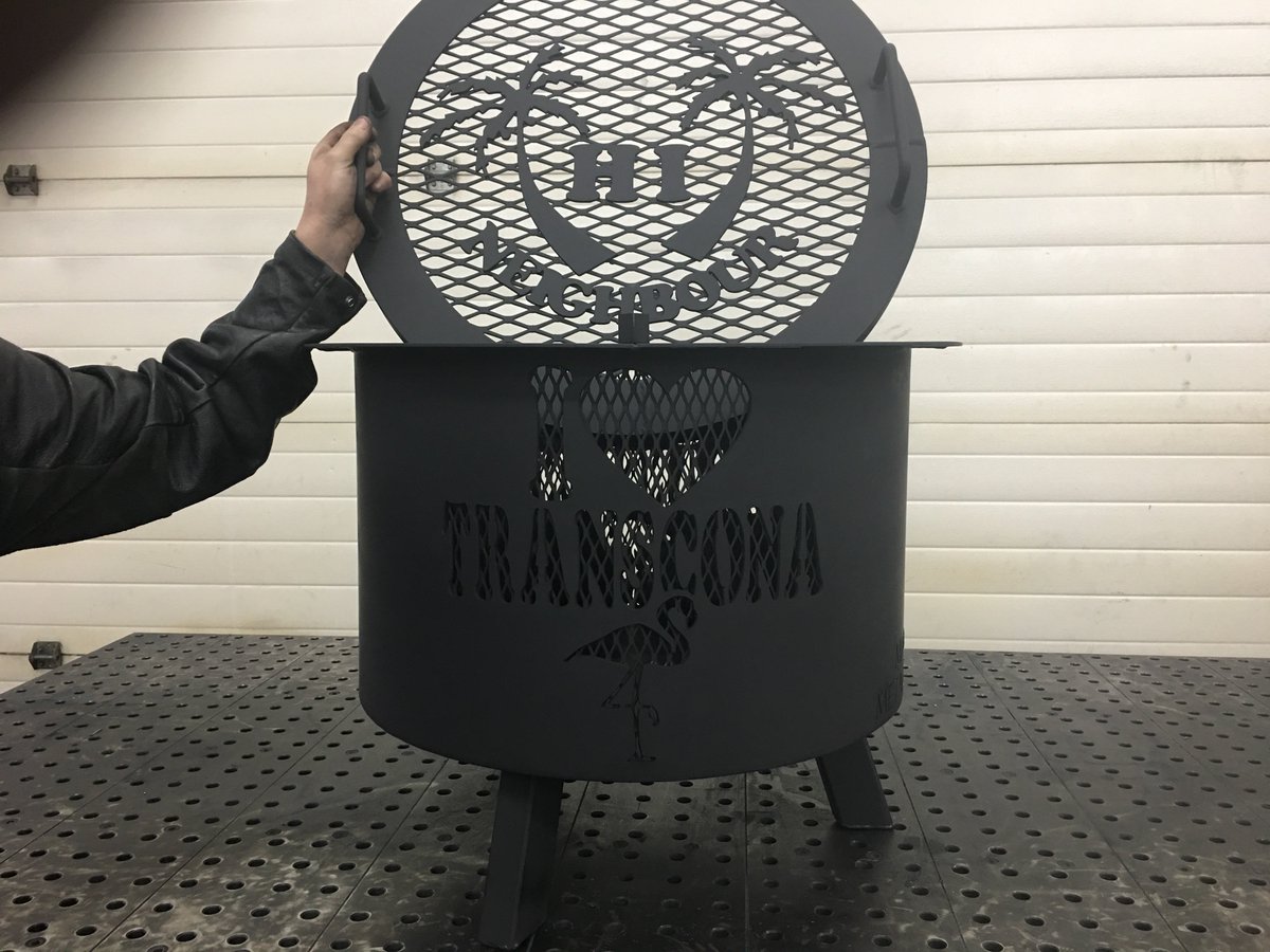 MMC_metalfab's tweet photo. Custom made fire ring made by @MMC_metalfab student Philipp K. for the Transonca "Hi Neighbour" social tonight at Nashville's. Where community and curriculum meet! #newweldernation #anotherqualityproject https://t.co/6hhELNsWcp