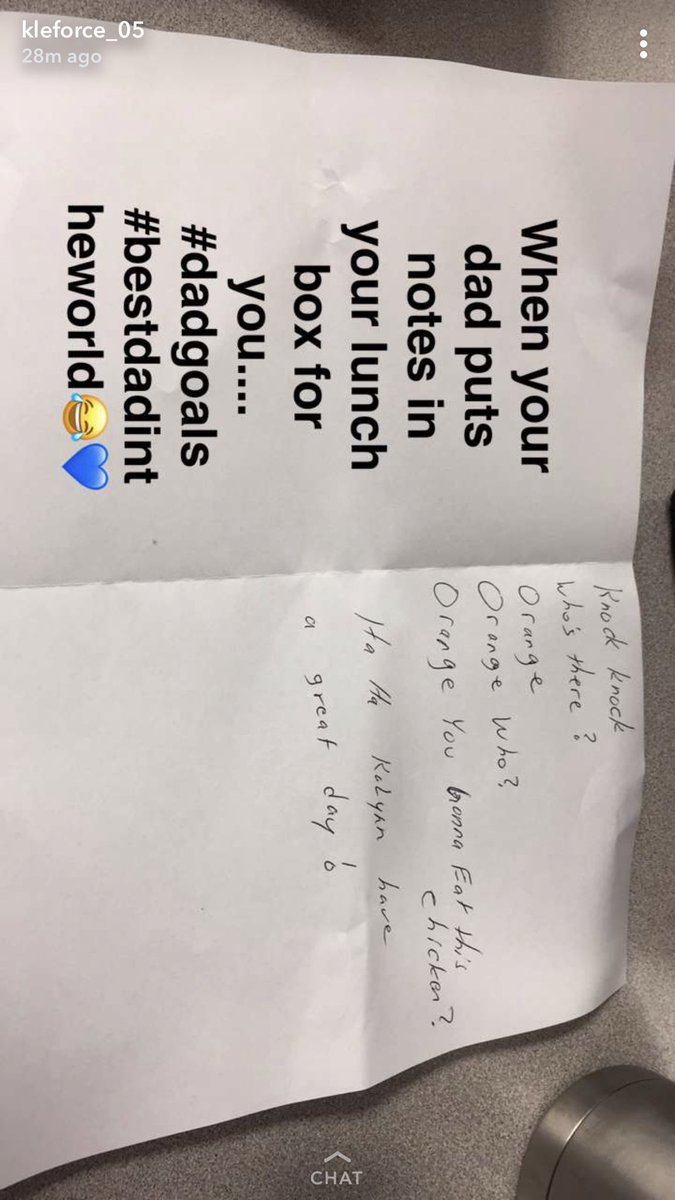 KamberLeforce's tweet photo. This is what happens when my dad packs my sisters lunch for her!😂 https://t.co/EpzFWKXOPE