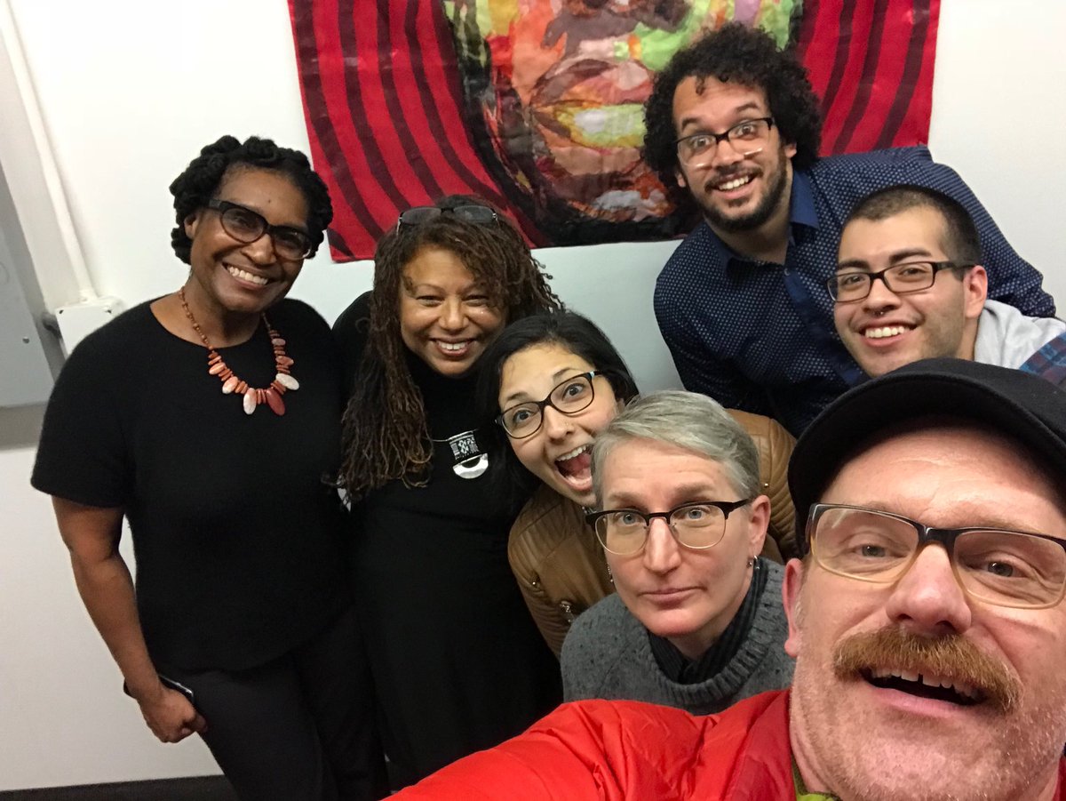 StableGroundBos's tweet photo. The #StableGround Team had the amazing opportunity to view some of the work of one of our artists L’Merchie Frazier and advisory board member Gloretta Baynes at the African American Master Artists in Residence program #CommunityArt https://t.co/RM487OEbVz
