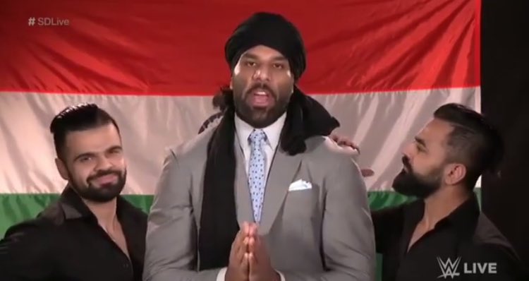 TheWrestlingCov's tweet photo. The Maharaja is forever.

#NextUSChamp 

@JinderMahal @SinghBrosWWE https://t.co/25DvZ3OgZ4