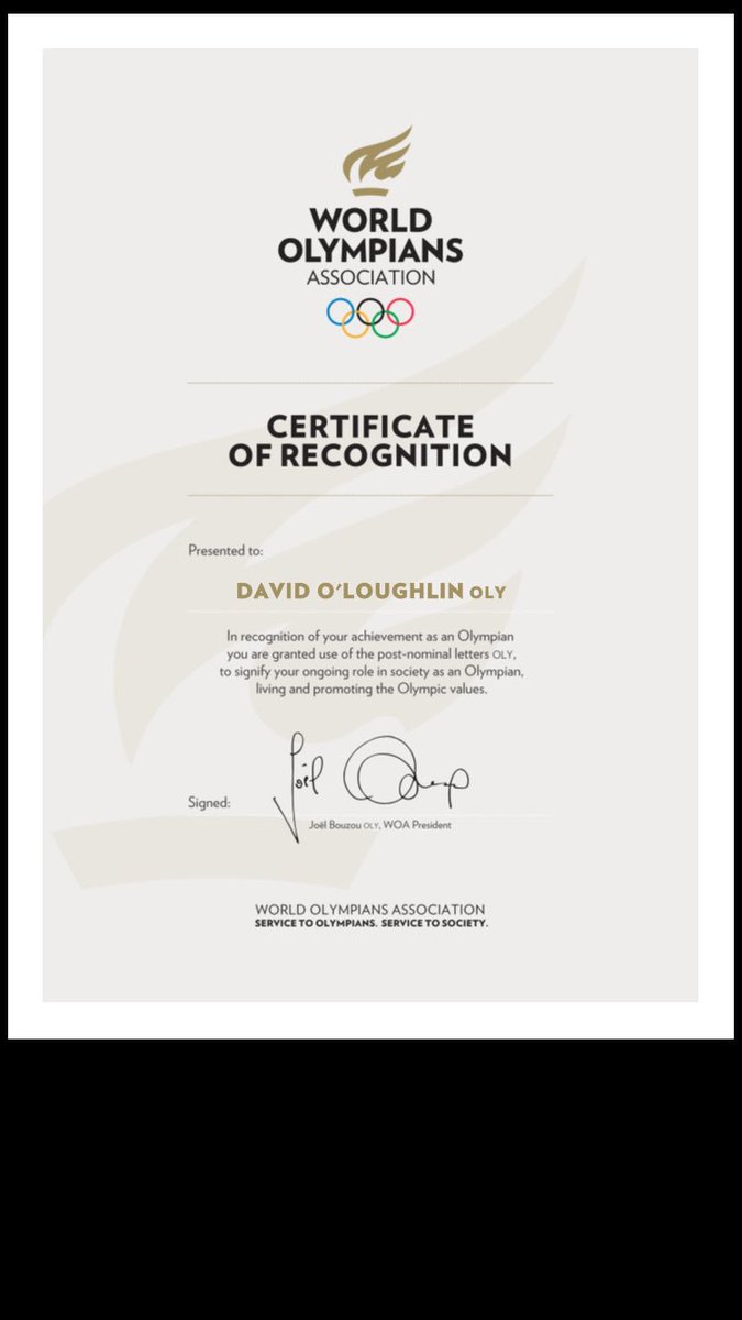 David O'Loughlin OLY tweet media