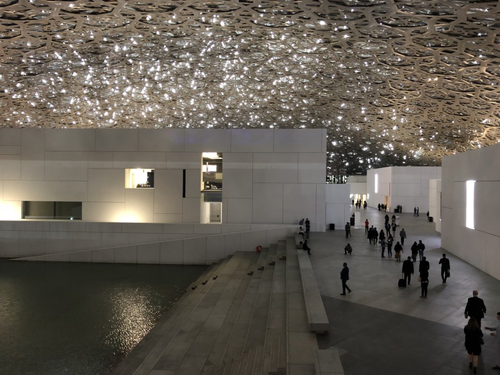 Great talking energy and the spectacular architecture and ‘split by time’ exhibition spaces of the Louvre Abu Dhabi with H.E. Suhail Al Mazrouei, UAE Minister of Energy and Industry <a href="/ACGlobalEnergy/">Global Energy Center</a> @ADSW2018 <a href="/AtlanticCouncil/">Atlantic Council</a> <a href="/ArcherGreiner/">Archer & Greiner</a> #ACEnergyForum louvreabudhabi.ae