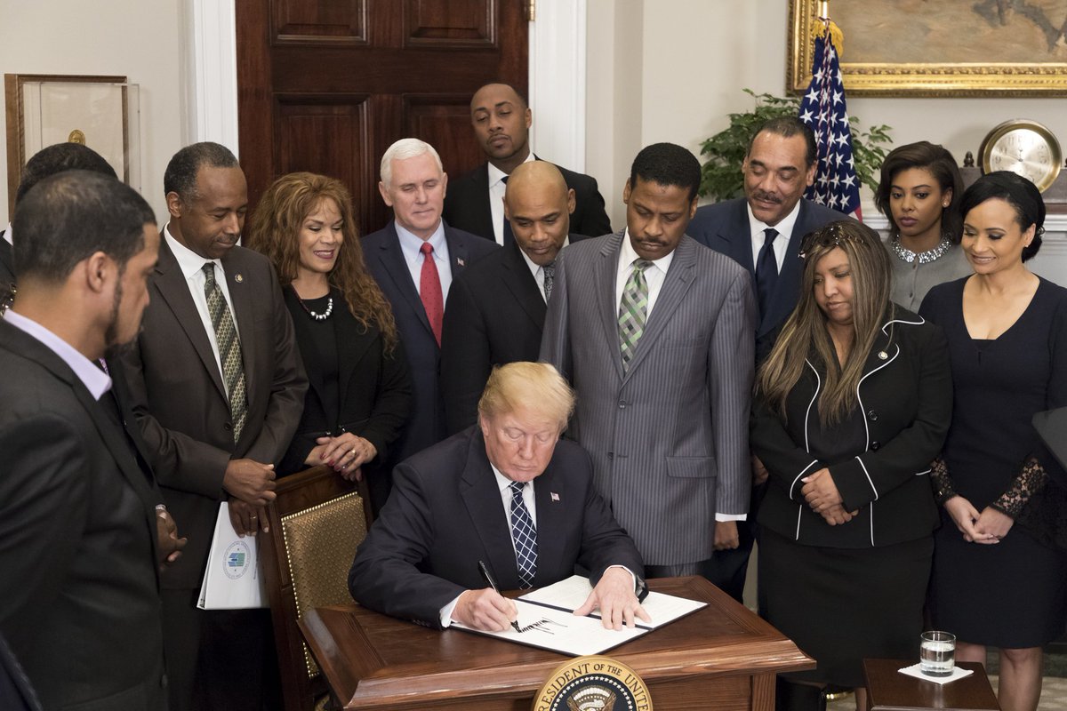 Grateful to join <a href="/POTUS/">President Donald J. Trump</a>, <a href="/SecretaryCarson/">Archive: Ben Carson</a> &amp; pastor Isaac Newton Farris Jr., the nephew of Dr. Martin Luther King Jr., as the President signed a proclamation to honor Dr. King, a great American HERO whose persistence and courage changed our Nation.