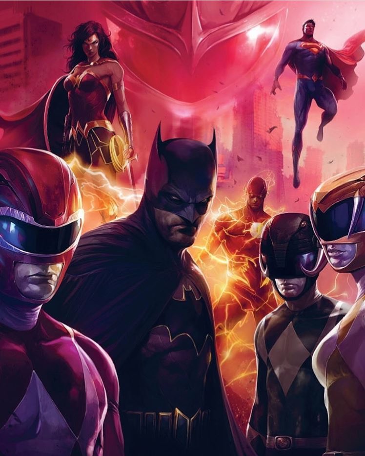 GeekedOutSocial's tweet photo. Well isn’t this a treat! #batman #PowerRangers #MightyMorphinPowerRangers #JusticeLeague #DC #DCComics #TeamUp #Superman #WonderWoman #TheFlash https://t.co/dtuZ7IsTyL