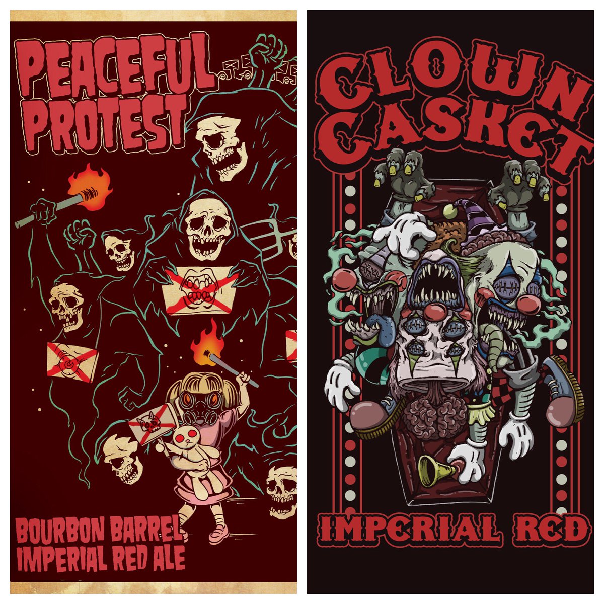 Only 8 days away!!!! #ClownCasket #PeacefulProtest #JackDaniels #January20th