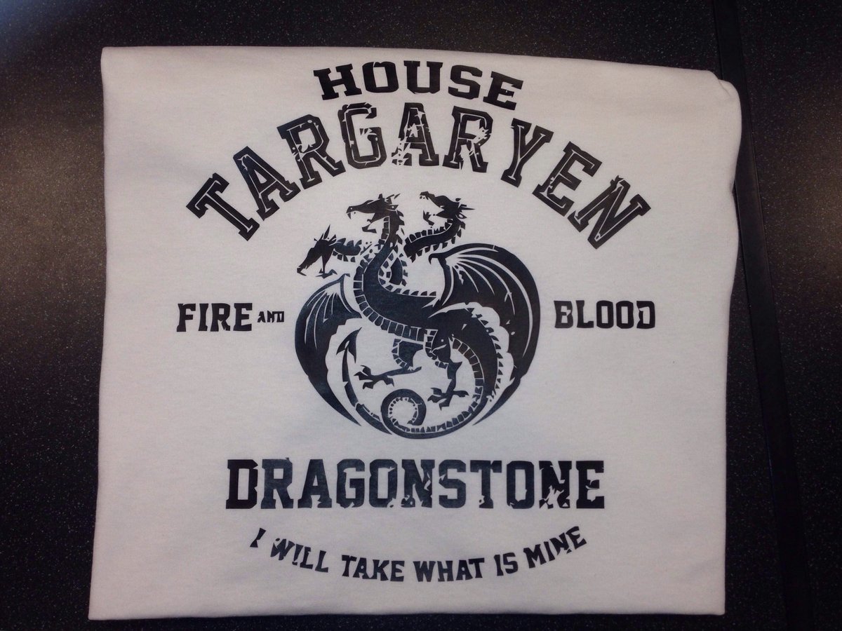 team_printing's tweet photo. Are you a Game of Thrones fan? Then we can do designs for you! Heres one we did today for a customer ☺️ #got #stockport #sdlservices #teeprinting #design #stpetersgate https://t.co/hgwnOjs0Ti