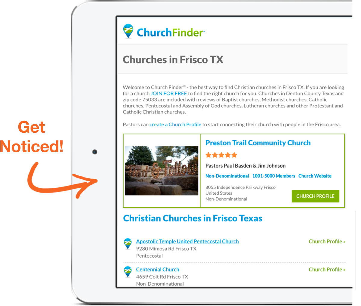 ChurchFinder.com tweet media