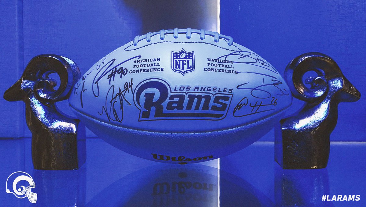 RamsNFL's tweet image. Follow + RT to enter for a chance to win a football autographed by the #LARams starters! #ThankYouRamsFans 🏈✍️

Rules » gora.ms/VjASbj