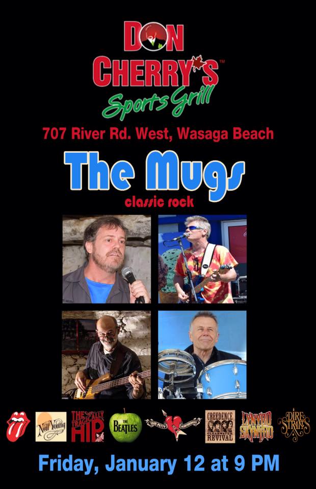 SocialmaxEd's tweet image. Put on your dancing shoes and shuffle over to Don Cherry's today.  Surf and Turf specials 3 to 9 pm followed by The Mugs band.  All that recent snow shoveling should have you in good shape to dance the night way. lol  Happy Fryday.