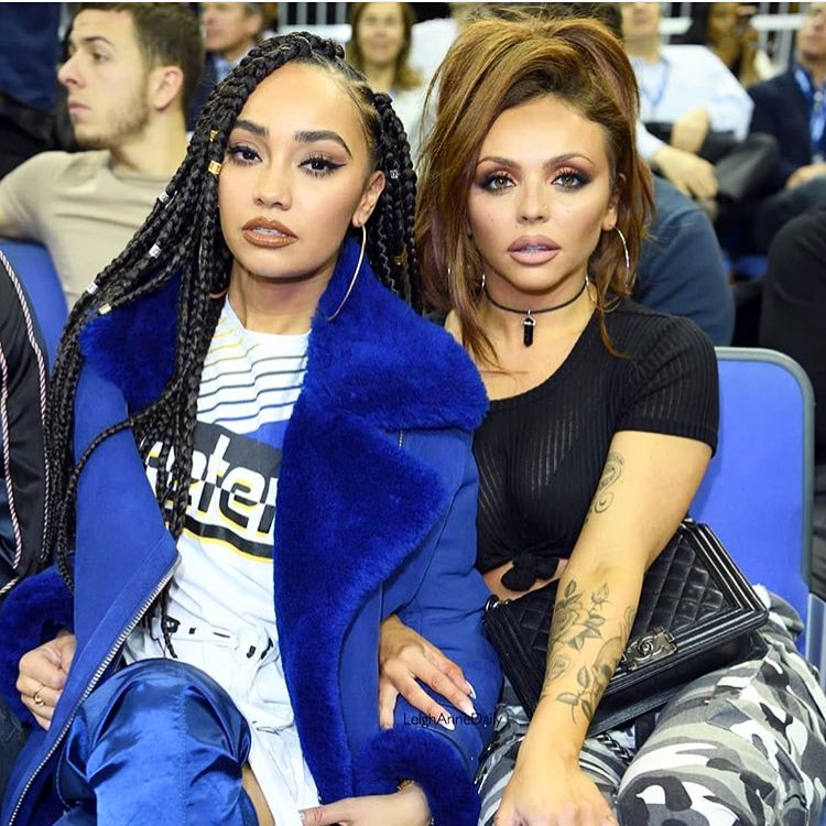 iHeartRadio's tweet photo. 💙🏀💙 | @LittleMix https://t.co/AO3l9yJxtM
