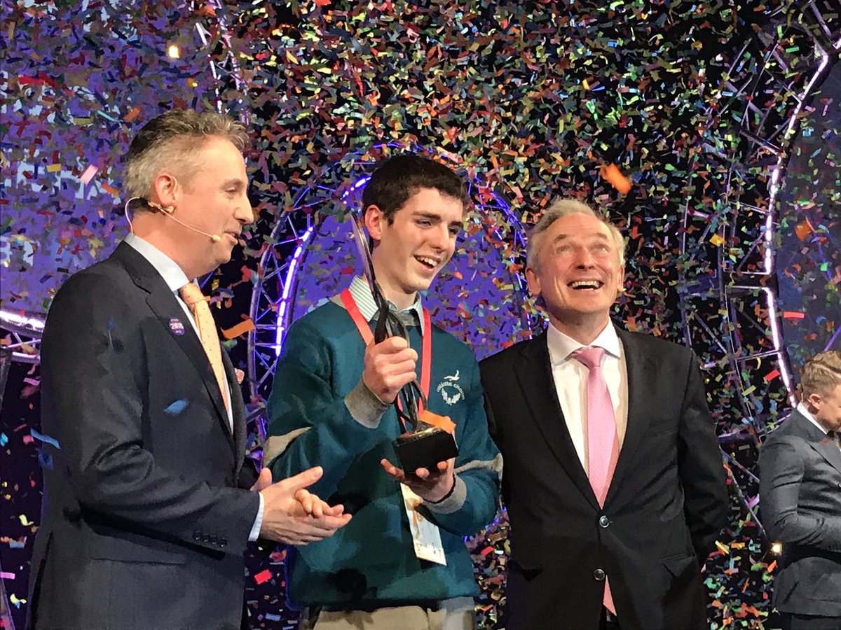 The winner of the 54th BT Young Scientist &amp; Technology Exhibition is SIMON MEEHAN TY Student from Colaiste Choilm in Cork for his project entitled “Investigation into the Antimicrobial effects of both aerial &amp; root parts of selected plants against Staphylococcus aureus”